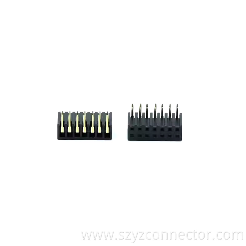 2.0mm Pitch Female Header Dual Row Right Angle H7.2mm 22P-240P (1)